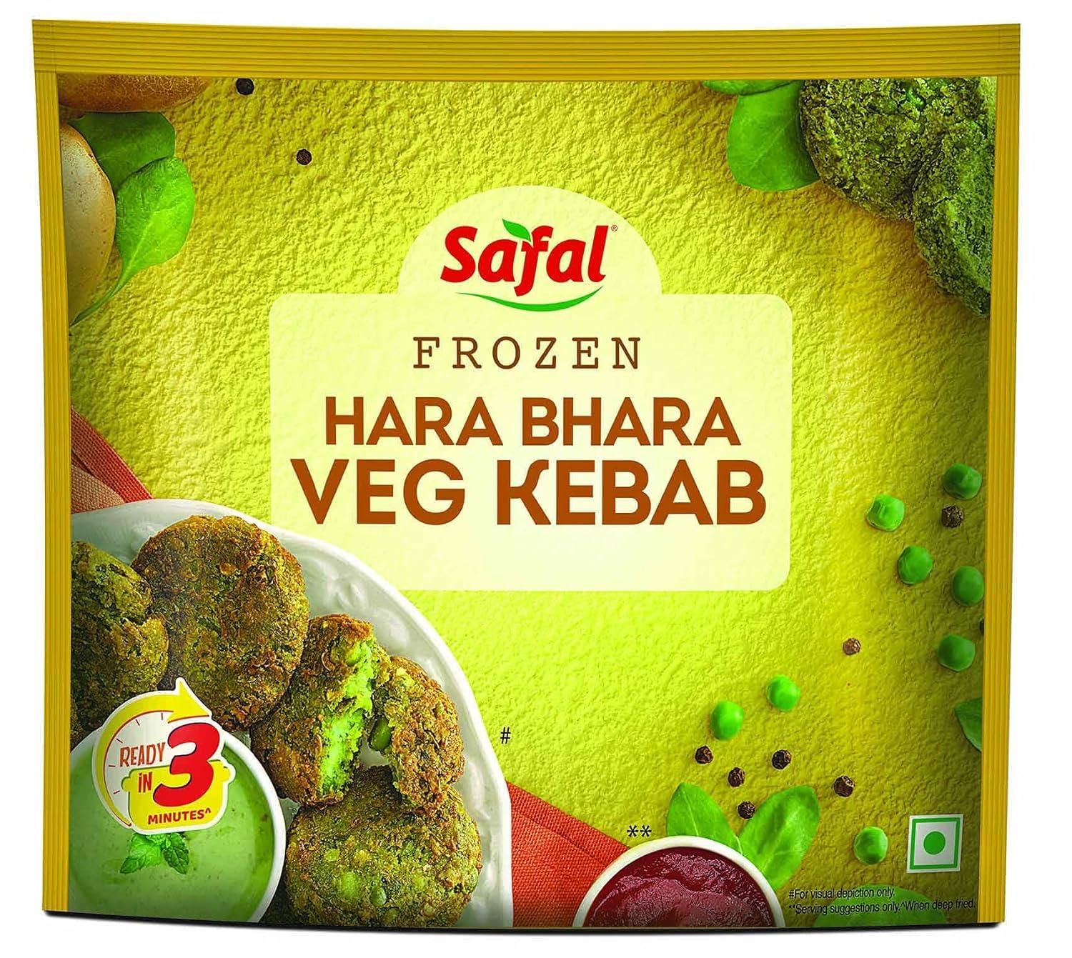 Safal Hara Bhara Veg Kebab (Frozen) - 200g