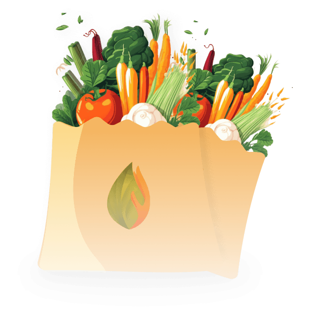 Fresh Groceries in a Bag