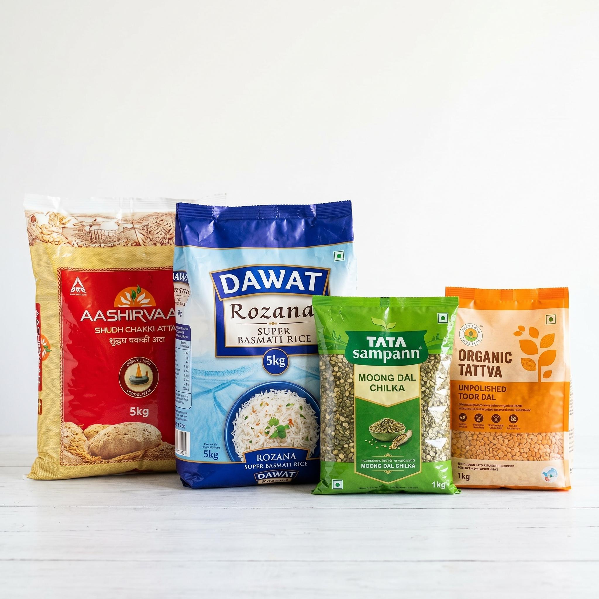 Atta, Rice & Dal