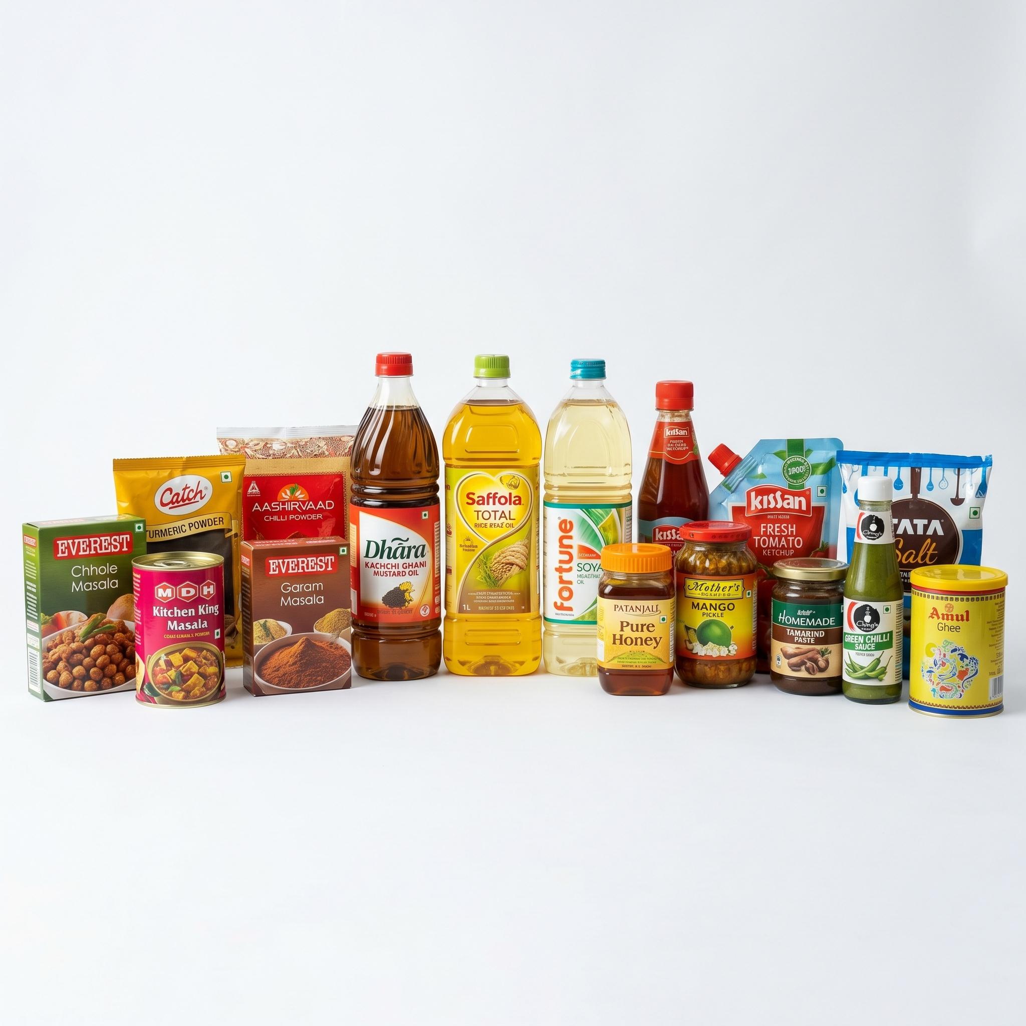 Oils, Masala & Condiments
